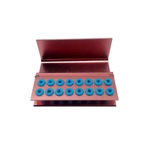 Bur Holder 16 Holes Assorted Color Block Sterilizer Stand with Silicone-FG RA 12
