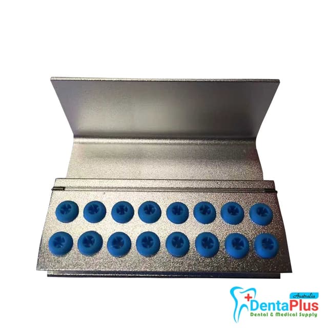 Bur Holder 16 Holes Assorted Color Block Sterilizer Stand with Silicone-FG RA 8